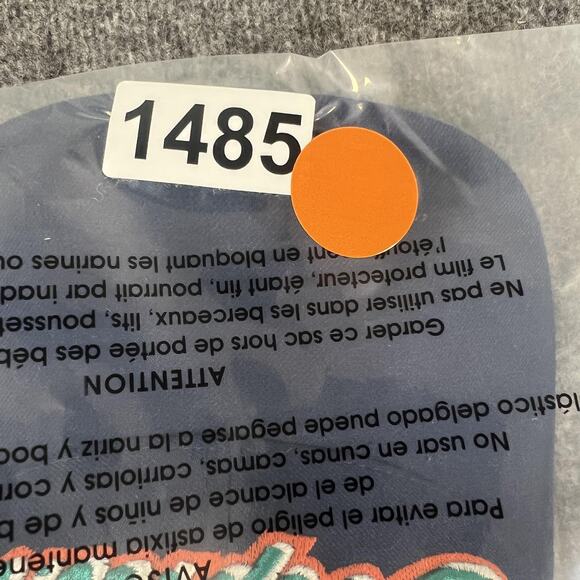 Vintage Miami Dolphins Hat Cap Strap Back Mens Blue NFL Football Script 90s - Picture 12 of 12